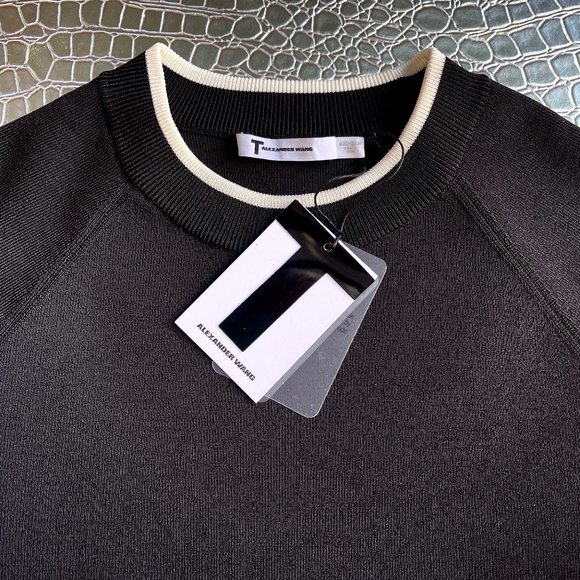 Alexander Wang Crisscross Knit Crop Top - Picture 9 of 12